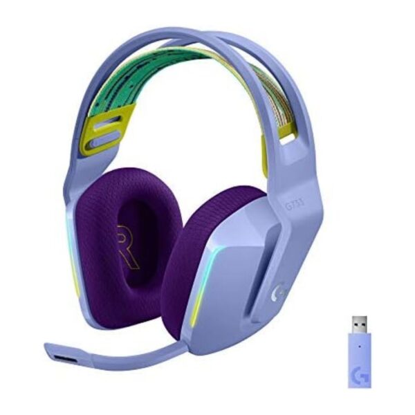 Logitech G733 Light Speed Wireless RGB Gaming Headset (Lilac)